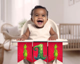 Grinch Printable Pennant Banner