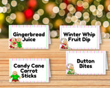Sweet Gingerbread Editable Table Card Printable with Canva Template