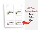 Sweet Gingerbread Editable Table Card Printable with Canva Template