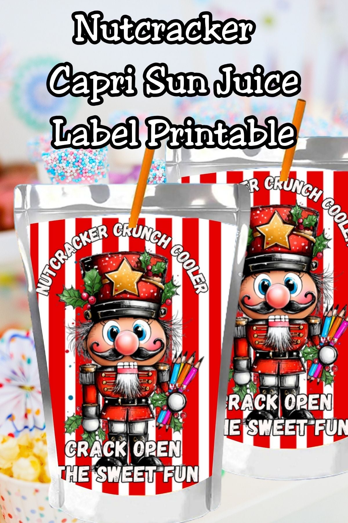 Nutcracker Crunch Cooler Capri Sun Label