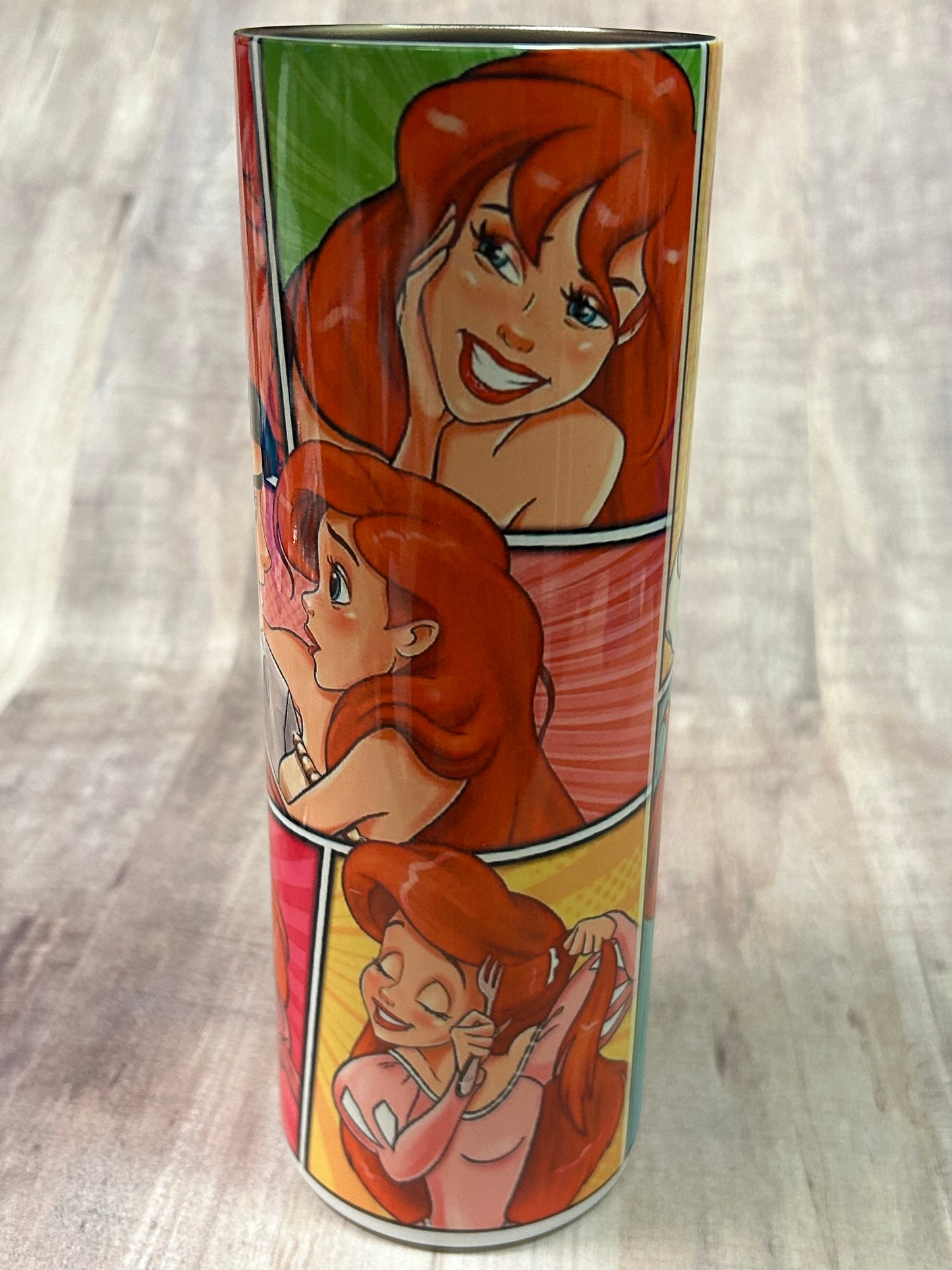 Ariel Little Mermaid Panel Tumbler  *449