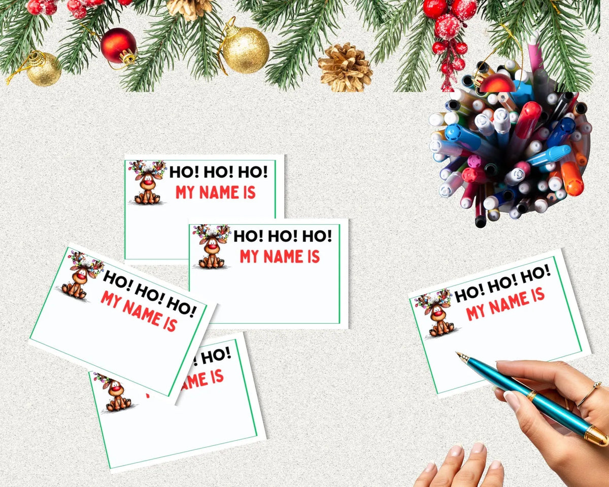 What’s Your Reindeer Name Christmas Game Printable
