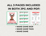 What’s Your Reindeer Name Christmas Game Printable