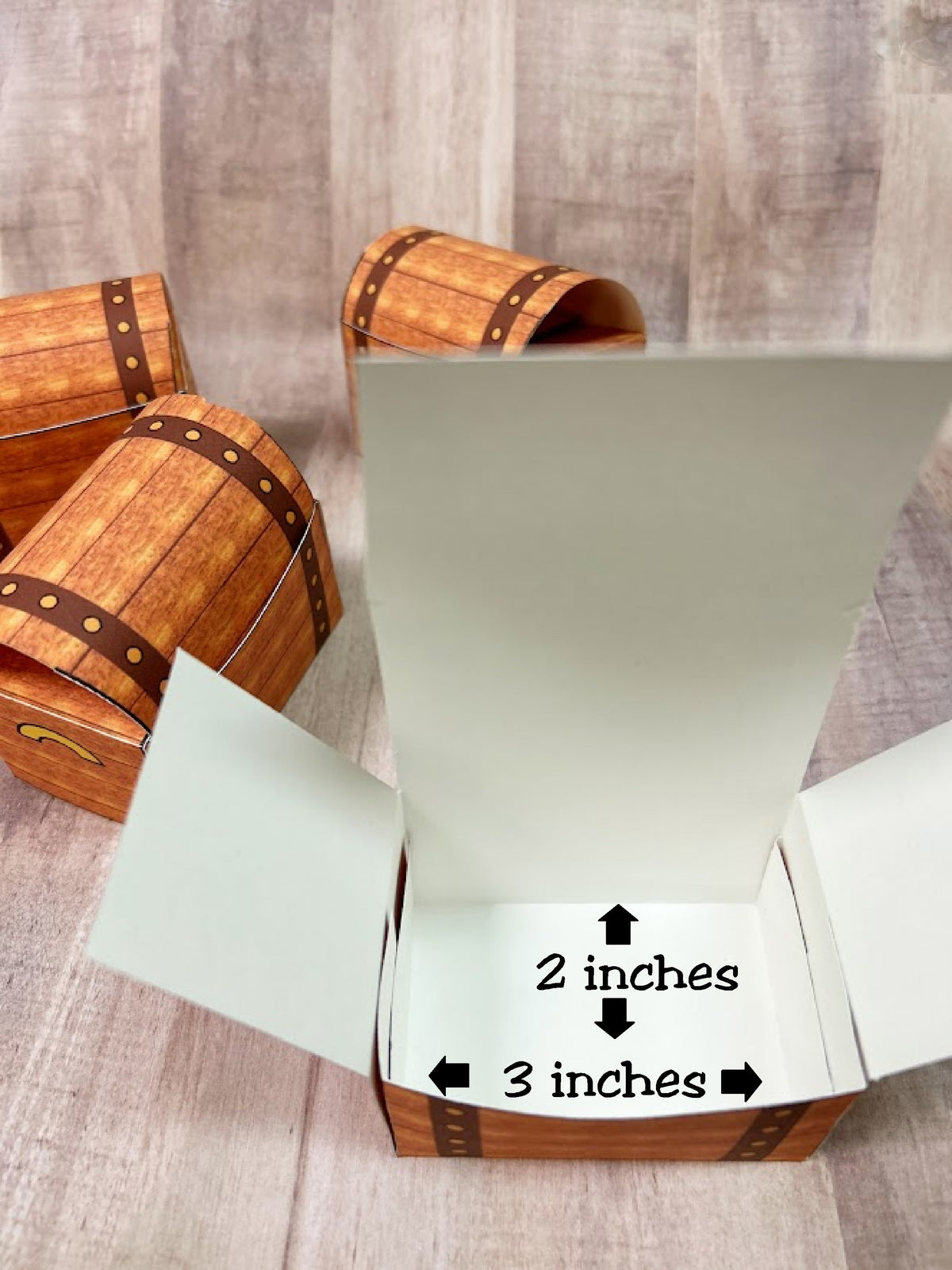 Pirate Chest Printable Favor Box