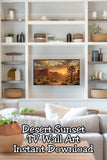 Desert Sunset Frame TV Art – Southwest Boho Landscape Digital Download