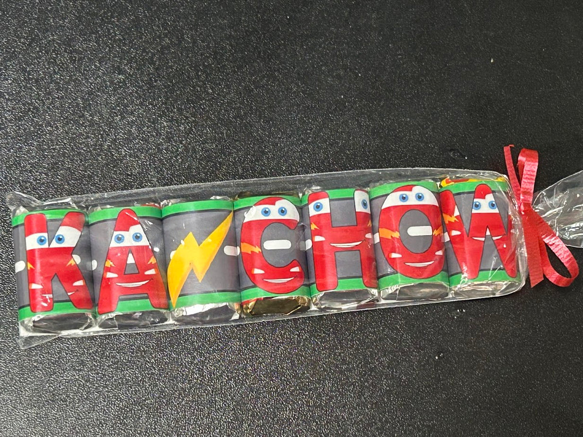 Ka-chow Thank You Cars Hershey Mini Wrapper Printable Party Favor