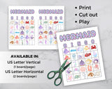Mermaid Bingo Game Printable