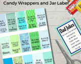 Dad Jokes Hershey Miniature Printable Candy Jar Gift Printable
