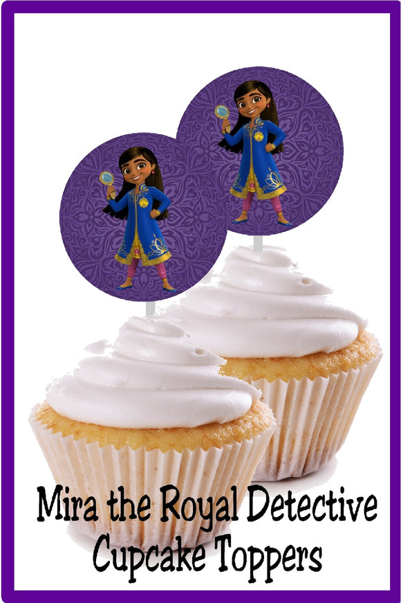 Mira the Royal Detective Printable Cupcake Toppers