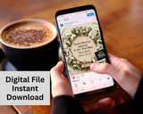 Some Bunny Special Easter Pregnancy Announcement Canva Template