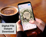 Our Prayers Answered Easter Christian Pregnancy Announcement Canva Template