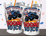 Red, White & BOOM! Monster Truck Fireworks Watch Candy Label Printable Set
