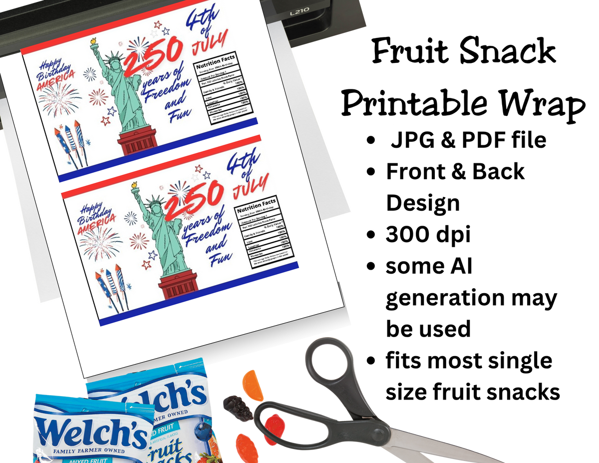 Red, White & BOOM! Monster Truck Fireworks Watch Candy Label Printable Set