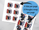 Red, White & BOOM! Monster Truck Fireworks Watch Candy Label Printable Set