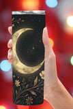 Crescent Moon & Wildflower Tumbler  *827