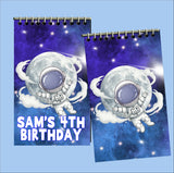Personalized Outer Space Party Favor Notebooks