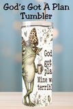 Funny Christian Frog Tumbler and Tumbler Wrap  *1100