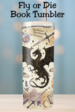 Looking for a bookish tumbler wrap that actually sells? This dragon fantasy PNG is perfect for 20oz skinny tumblers and taps straight into BookTok, fantasy readers, and dark academia vibes. Seamless, bold, and made for sublimation businesses.