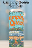 Calling all outdoor lovers 🏕️ This Camping Queen tumbler design is perfect for camper life, road trips, and cozy campfire mornings. Available as a finished 20 oz skinny tumbler or a tumbler PNG wrap for sublimation. A must-have camping tumbler for anyone who loves the great outdoors.
