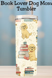 Looking for the perfect dog mom gift or book lover tumbler? This cozy golden retriever design blends dogs and books, coffee vibes, and soft neutral colors that readers and dog lovers adore. Ideal for BookTok fans, teachers, librarians, and anyone who loves curling up with a good book and their pup. A must-have cozy tumbler idea for thoughtful gifts.