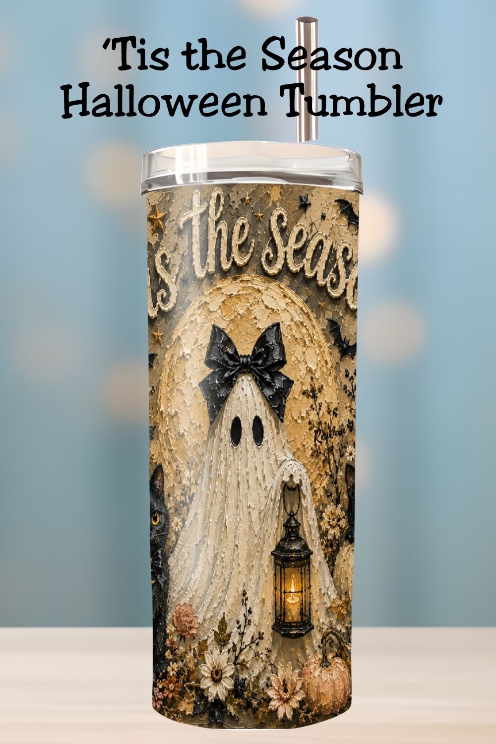 'Tis the Season' Halloween Tumbler and Tumbler Wrap *1094