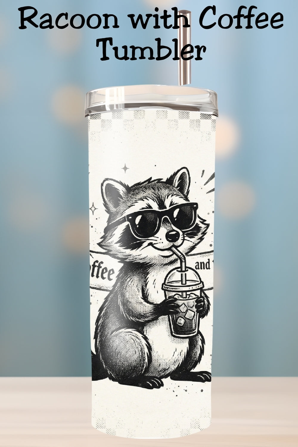 Looking for a funny coffee lover gift? This “Fueled by Coffee and Bad Decisions” raccoon tumbler is a bestseller vibe for teachers, coworkers, best friends, and busy moms. Choose the digital sublimation wrap or grab the finished 20oz skinny tumbler. Cute, sarcastic, and totally relatable.