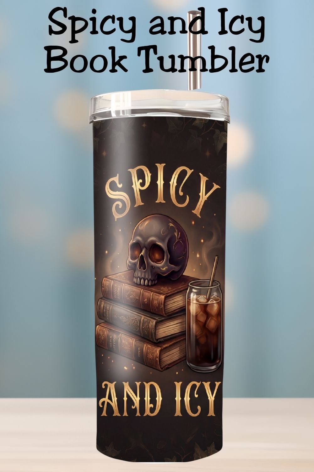 I like my books spicy and my coffee icy ☕📚 This funny bookish tumbler is made for book nerds, book club readers, and coffee lovers who are always running on coffee and spicy reads. A must-have BookTok favorite for every book lover.
