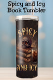 I like my books spicy and my coffee icy ☕📚 This funny bookish tumbler is made for book nerds, book club readers, and coffee lovers who are always running on coffee and spicy reads. A must-have BookTok favorite for every book lover.