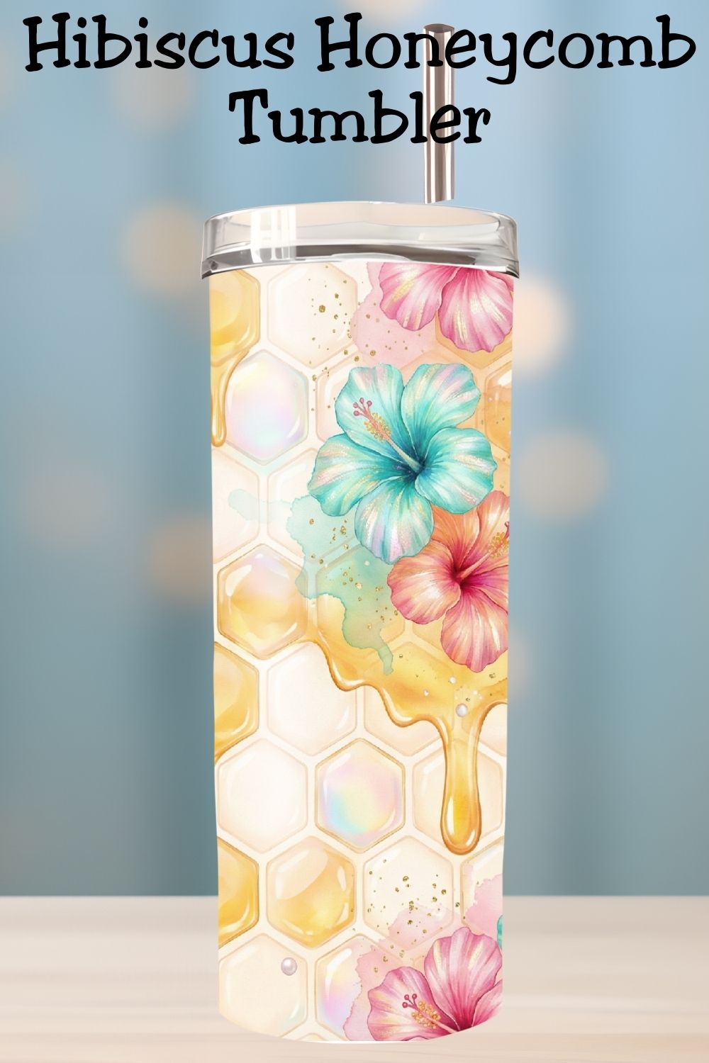 Bring spring vibes everywhere you go 🌸
This honeycomb hibiscus tumbler is the perfect mix of floral, honey, and tropical charm—beautiful for everyday use or gifting.