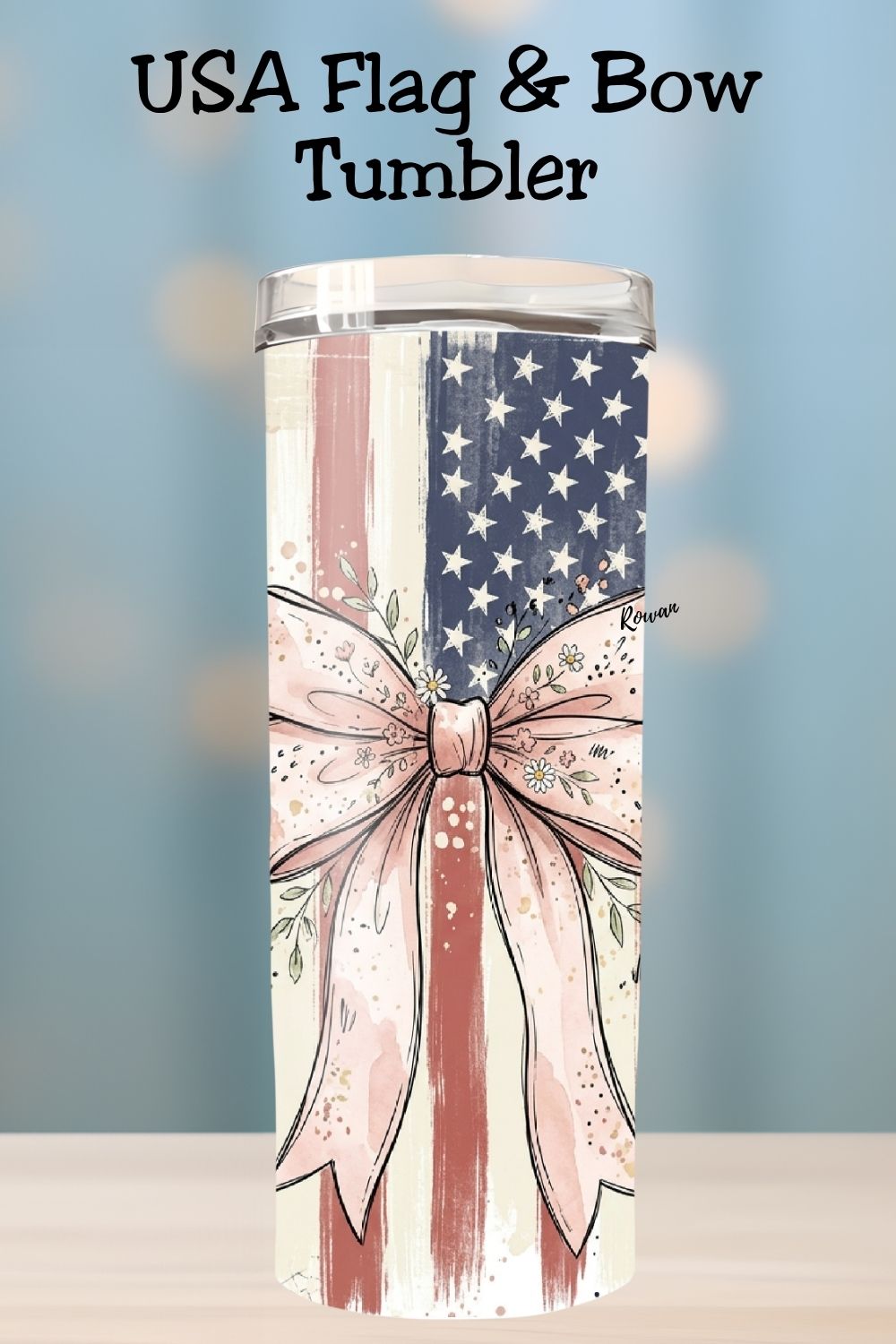 Coquette 4th of July Tumbler    *1014