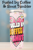 Fueled by coffee & smut is the ultimate BookTok mood. This trendy PNG design is perfect for tumbler wraps, sublimation projects, and cute sticker designs for coffee lovers and romance readers. A must-have for creators selling bookish merch, feminine PNGs, and spicy book club gifts.
