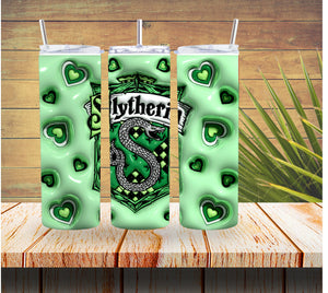 Puffy Slytherin Harry Potter Tumbler  *223
