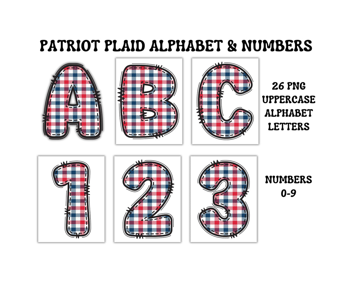 Patriotic Alphabet Clipart Sets