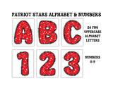 Patriotic Alphabet Clipart Sets