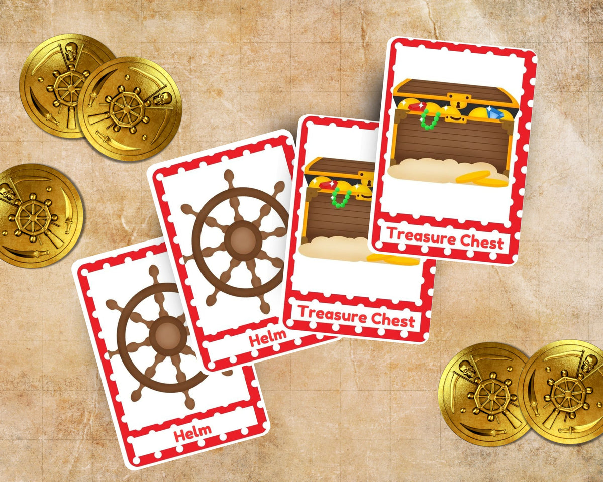 Pirate Memory Matching Game Printable