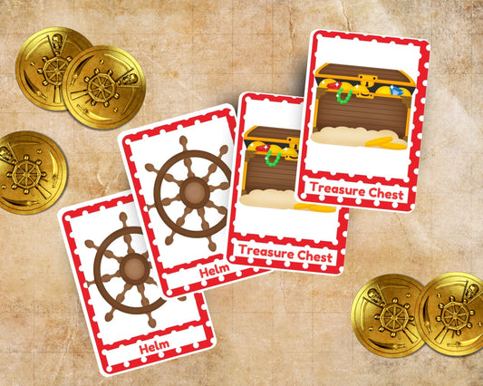 Pirate Memory Matching Game Printable
