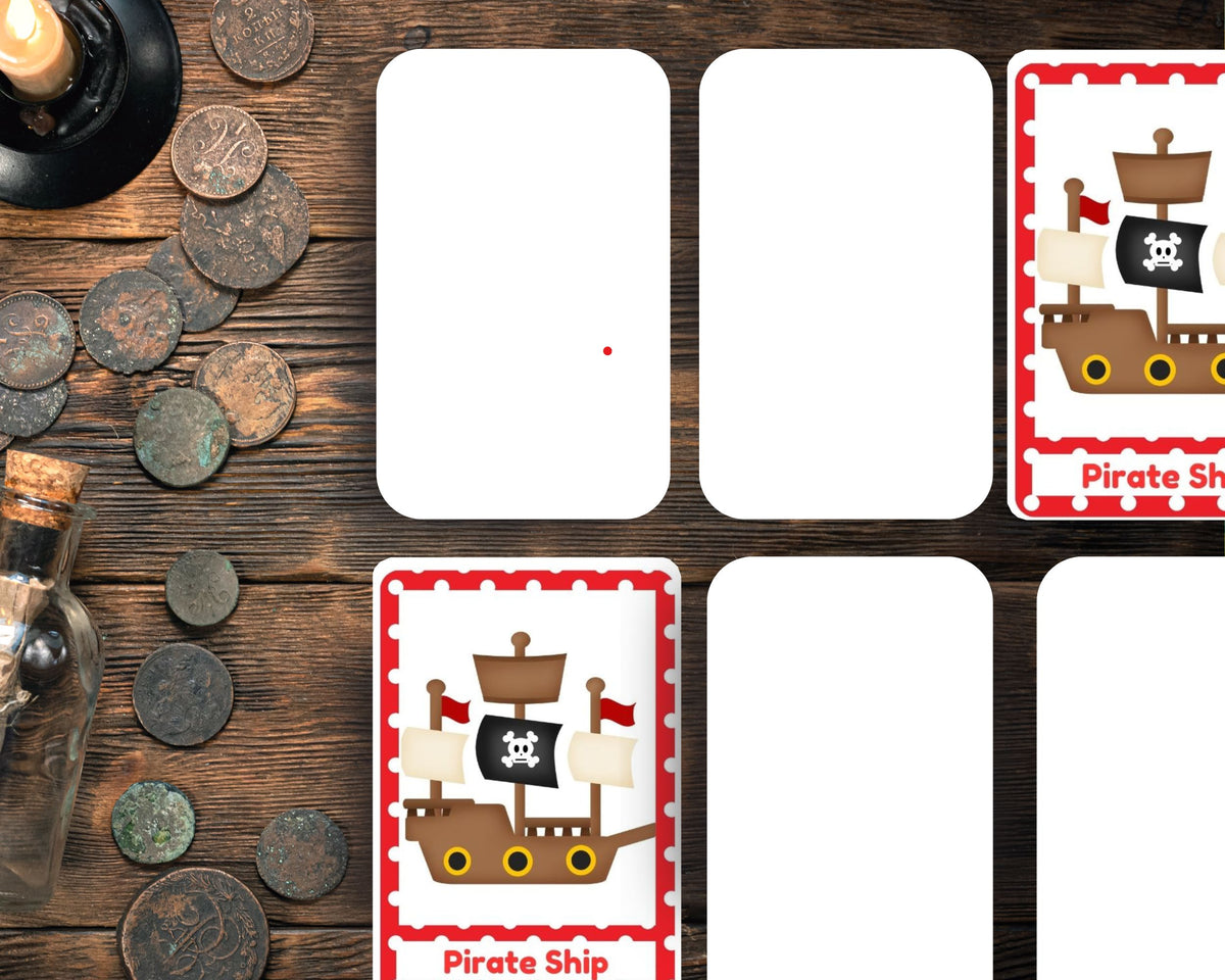 Pirate Memory Matching Game Printable