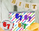 6 & 7 Valentine Pringles Labels – We Go Together Like 6 and 7 Printable Kids Valentine Snack Wrap