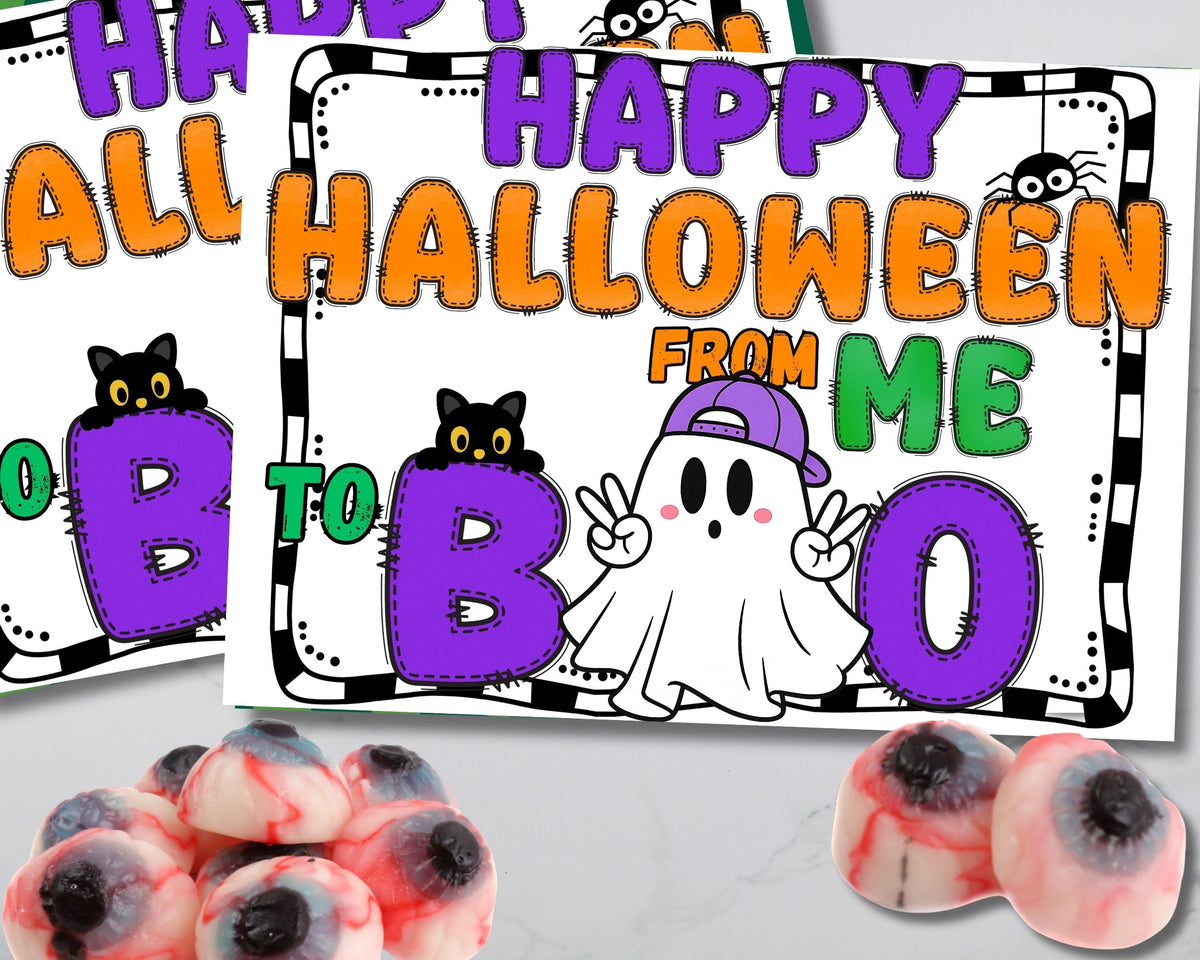 Boo Halloween Bag Topper Printable