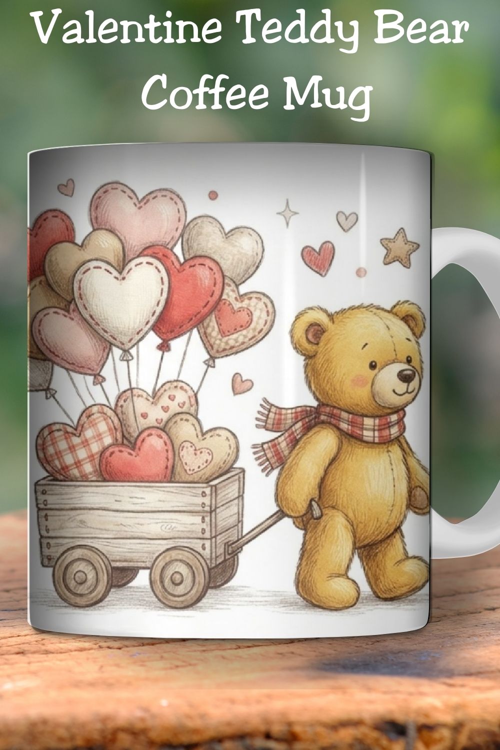 Looking for a sweet Valentine’s Day gift? This Valentine Teddy Bear Mug is perfect for cozy mornings and heartfelt gifting. Choose a ready-to-ship 11oz ceramic mug or grab the mug wrap PNG to DIY your own Valentine mug at home. A classic teddy bear design with heart balloons that’s great for kids, teachers, coworkers, and loved ones.
