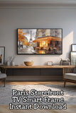 Frame TV art idea 🇫🇷 Elevate your space with Paris wall art inspired by charming French bistros and cozy café vibes. This Samsung Frame TV art download blends effortlessly with neutral, romantic, and European interiors.