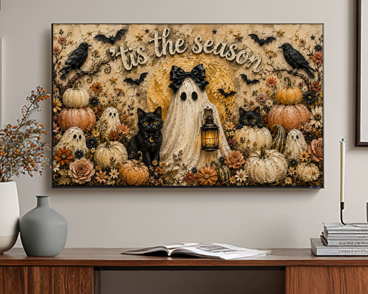 'Tis the Season' Halloween Frame TV Art