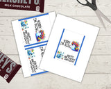 Snail Belated Birthday Candy Bar Wrapper Card Printable