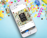 Pickleball Baby Announcement Canva Template