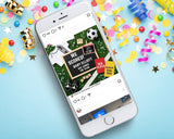 Soccer Pregnancy Announcement Canva Template – We Scored Baby Reveal