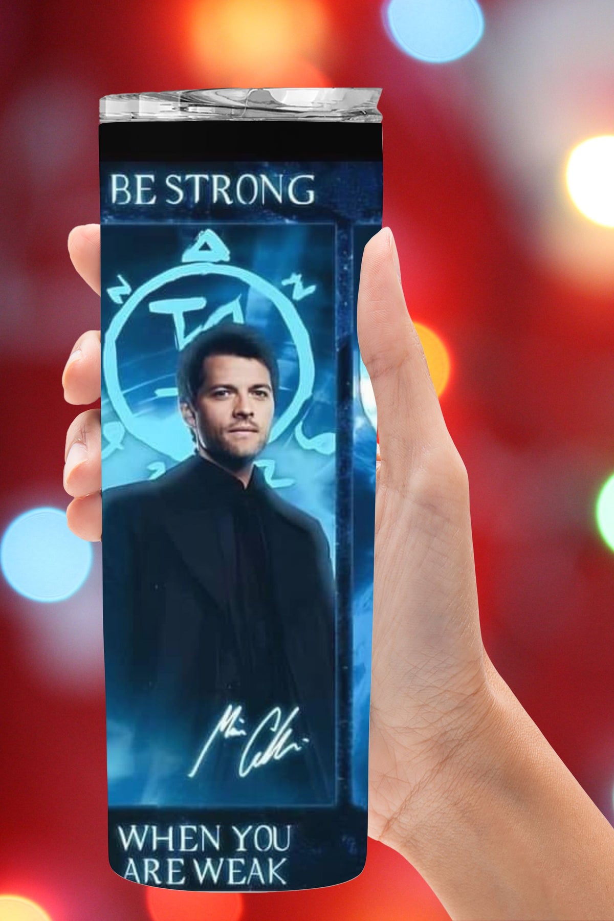 Strong Brave Humble Bad Supernatural Tumbler  *208