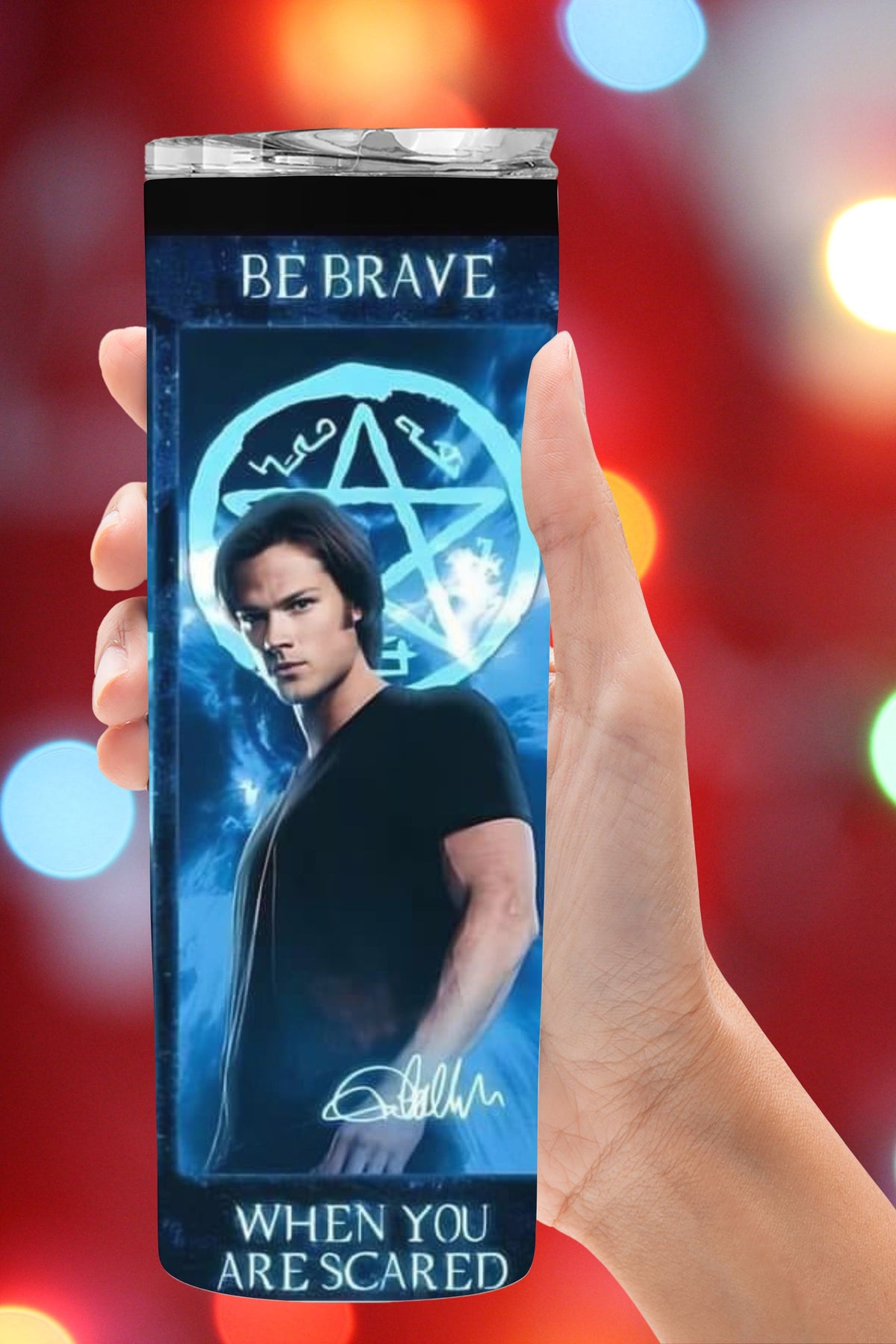 Strong Brave Humble Bad Supernatural Tumbler  *208