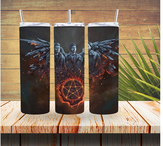 Supernatural Wings Tumbler  *498