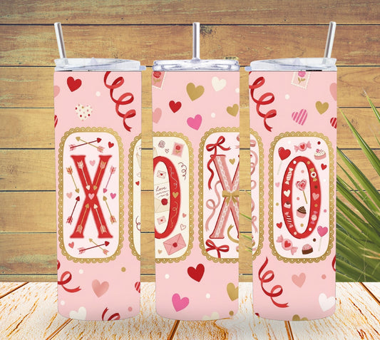 XOXO Valentine Tumbler    *840