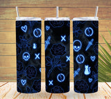 Lights Out Neon Dark Romance Tumbler Design  *868